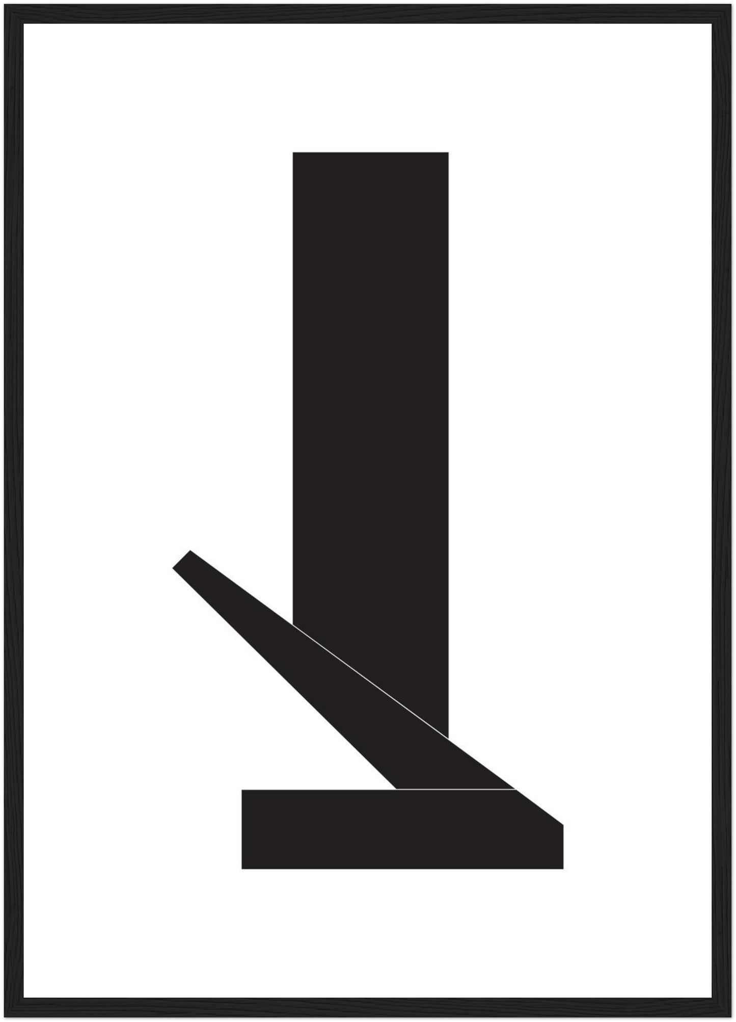 Theorie von Schwarz, contemporary abstract artwork of geometry and colour, Front View