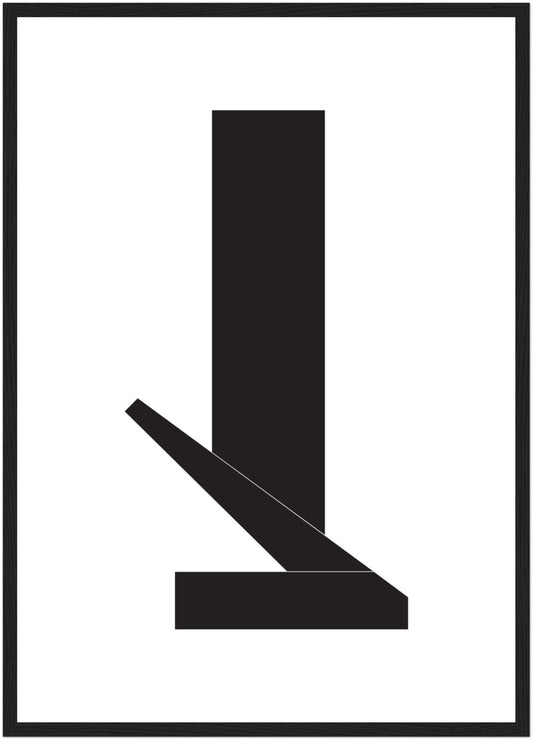 Theorie von Schwarz, contemporary abstract artwork of geometry and colour,  Front View